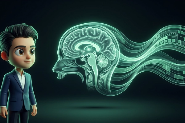 Hero banner illustration for "AI-native radiology practices rebuild care from scratch"