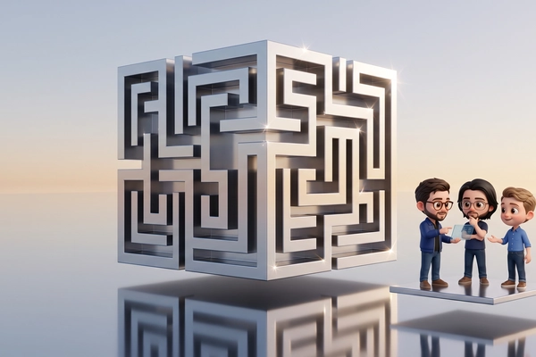 Hero banner illustration for "Mechanize raises $9.1M to build RL environments for AI labs"