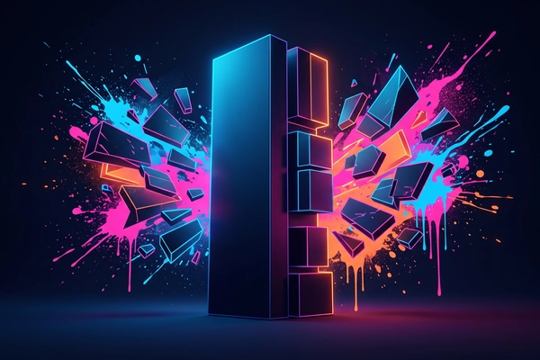 Hero banner illustration for "No verified 'Maximum' banking OS launch found amid AI core wave"