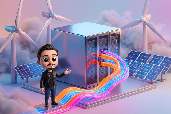 Hero banner illustration for "Rune raises $7M to turn wasted solar power into AI compute"