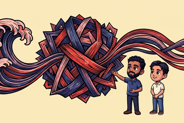Hero banner illustration for "Evergrove handles 350K+ workers' comp calls with voice AI"