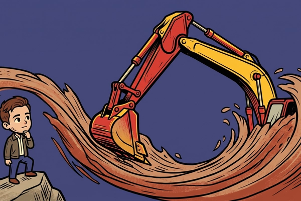 Hero banner illustration for "Gravis Robotics raises $200M to automate construction sites"
