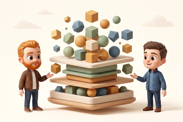 Hero banner illustration for "amber raises €7M to power autonomous enterprise AI"