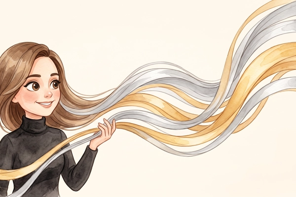 Hero banner illustration for "Better Not Younger raises $3.5M for aging women's haircare"