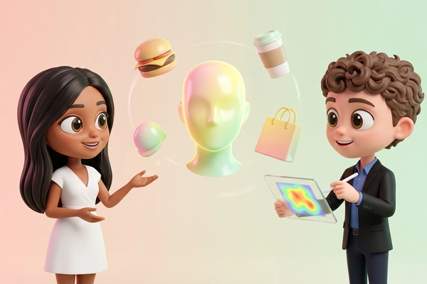 Hero banner illustration for "Studio launches AI to predict human response to new ideas"