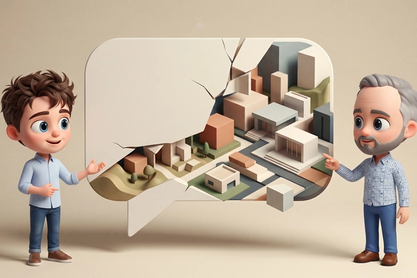 Hero banner illustration for "Élisa Interactive raises $900K for AI 3D world creation tools"