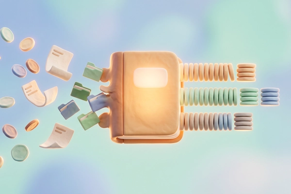 Hero banner illustration for "neno raises $7.7M to merge AI banking with accounting"