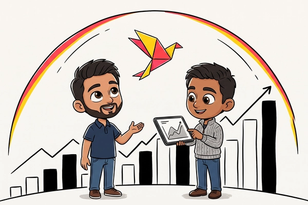 Hero banner illustration for "ItoFlow raises $2.5M to build AI investment strategy platform"