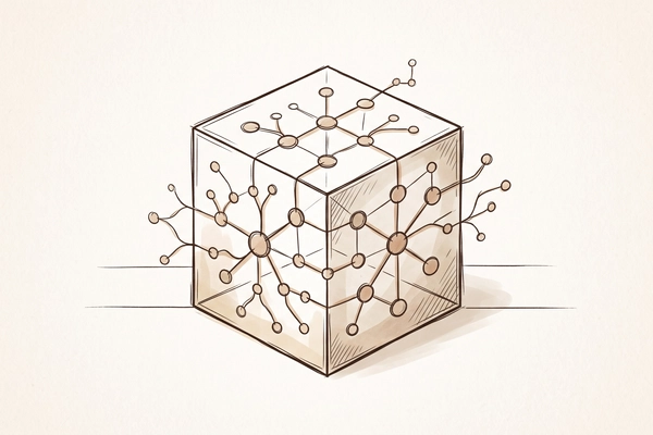 Hero banner illustration for "LatticeDB launches open-source SQLite for graph databases"