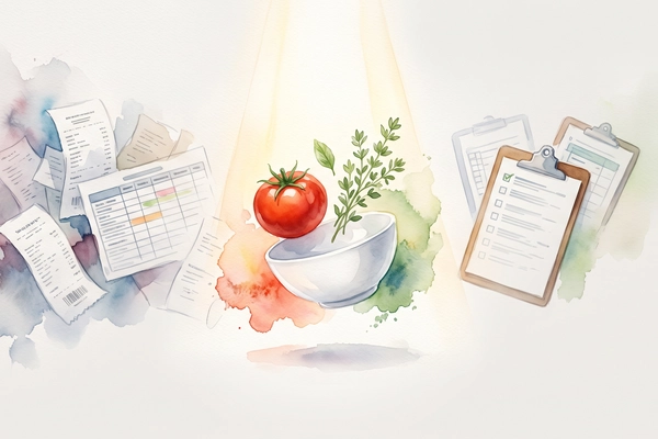 Hero banner illustration for "Marble launches AI back-office OS for restaurants"
