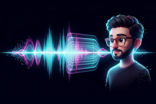 Hero banner illustration for "Pluto launches AI voice agent for professional discovery"