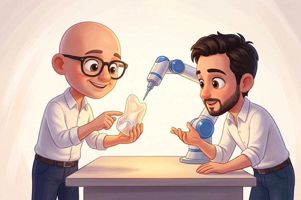 Hero banner illustration for "Lupin Dental raises €15M to scale robotic veneer platform"