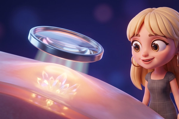 Hero banner illustration for "Lumeria launches $199 skin scanner for at-home analysis"
