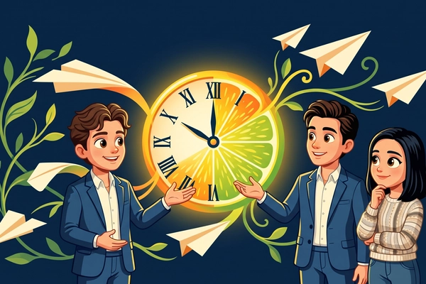 Hero banner illustration for "LemonLime launches automated GTM platform for small business"