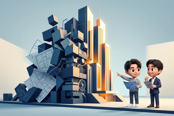 Hero banner illustration for "Verdant launches AI permitting software for local government"