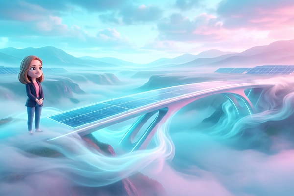 Hero banner illustration for "Odyssey Energy raises $74M to expand solar financing platform"