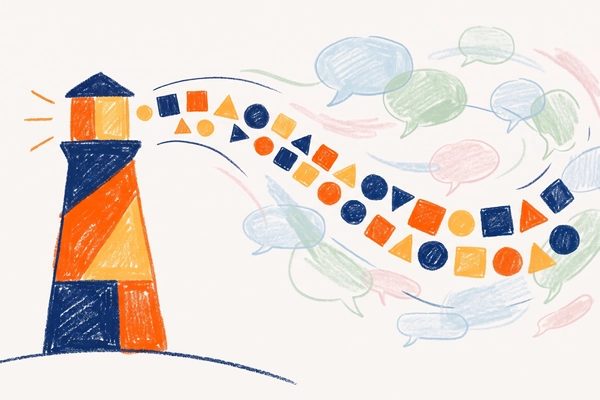 Hero banner illustration for "emberos raises $5.5M to shape brand voice in AI answers"