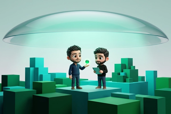 Hero banner illustration for "Huskeys raises $27M to secure AI agents at network edge"