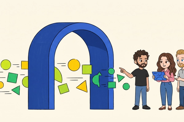 Hero banner illustration for "AI Score raises $5.4M to govern enterprise AI agents"