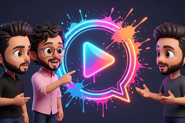 Hero banner illustration for "Creedom raises ₹4.1cr for AI creator analytics platform"