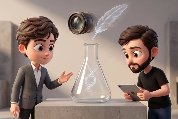 Hero banner illustration for "Dimenso.ai raises $680K to automate lab work with Physical AI"
