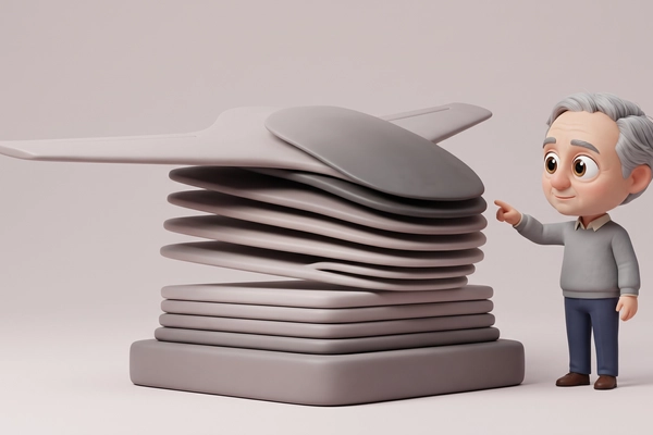 Hero banner illustration for "Impossible Objects raises $40M for carbon fiber 3D printing"
