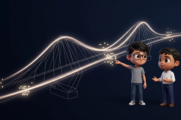 Hero banner illustration for "Markov Studios sells 33k+ hours expert data to AI labs"