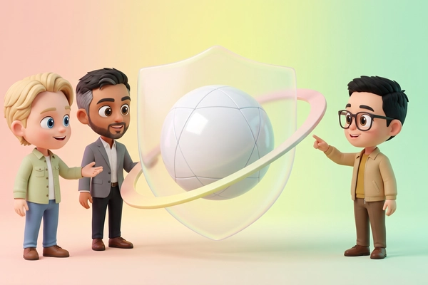 Hero banner illustration for "AIUC raises $40M to audit and insure AI agents"