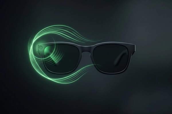 Hero banner illustration for "ZuckOff launches app to detect Meta smart glasses nearby"