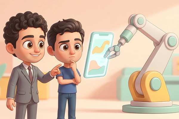 Hero banner illustration for "Shiraz AI launches robots that learn from one demonstration"