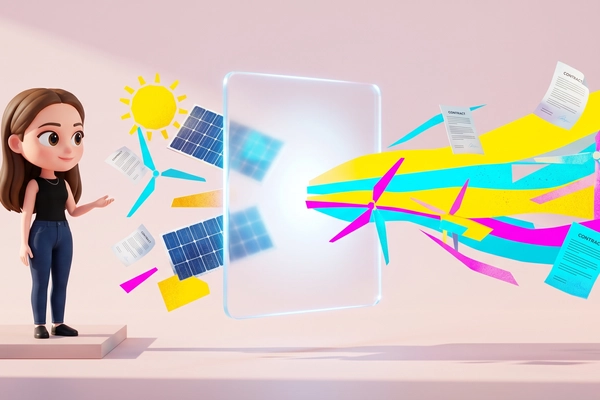 Hero banner illustration for "Metris raises $5M for AI-powered energy asset platform"
