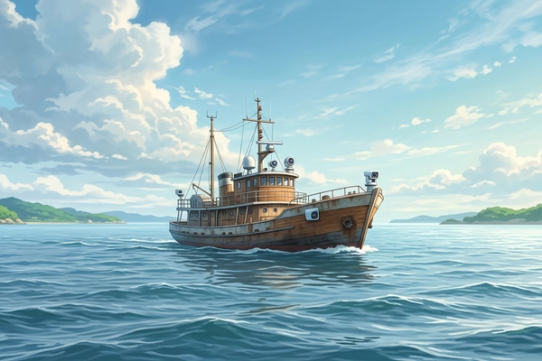 Hero banner illustration for "Eight Knot raises $3M to automate small vessel navigation"