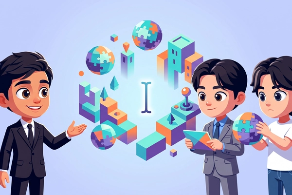 Hero banner illustration for "Instaplay launches AI game platform with 130k players"
