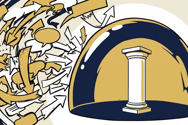Hero banner illustration for "Refute raises £5M to combat business disinformation"