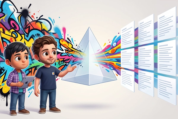 Hero banner illustration for "Context.dev launches web data API for 600+ AI developers"