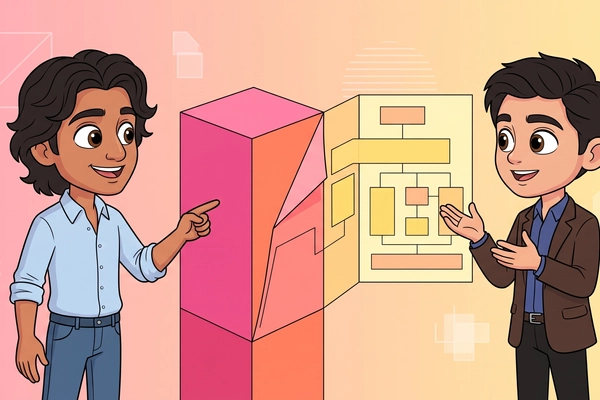 Hero banner illustration for "Whiteboard launches open-source canvas for AI code review"