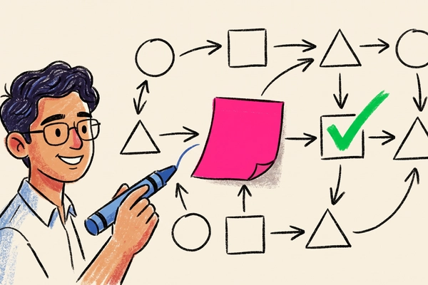 Hero banner illustration for "Drawgent launches AI coding agent with visual canvas"