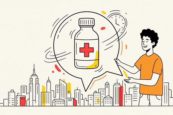 Hero banner illustration for "Rio Health raises $4.5M to scale 20-minute pharmacy network"