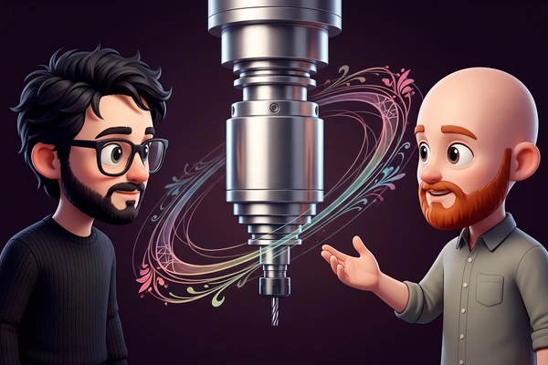 Hero banner illustration for "IPercept raises $16.5M to bring AI monitoring to CNC machines"