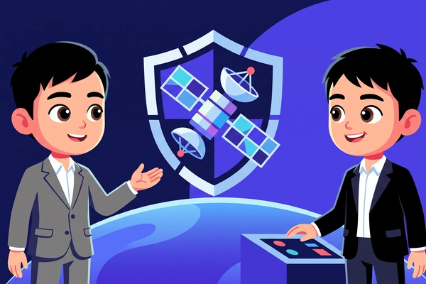 Hero banner illustration for "Charter Space raises $5M to insure the space economy"