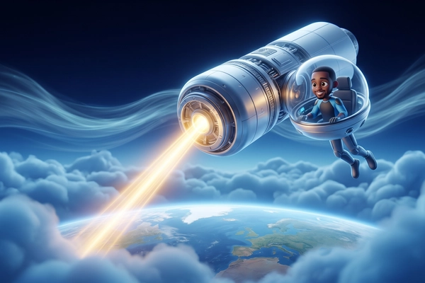 Hero banner illustration for "Satlyt raises $8M to run AI models on satellites"