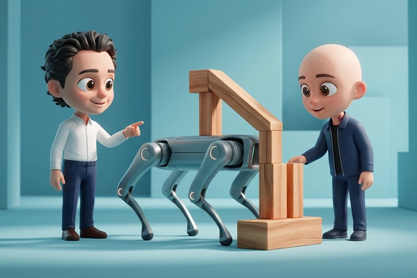 Hero banner illustration for "All3 raises $25M to automate construction with AI and robots"