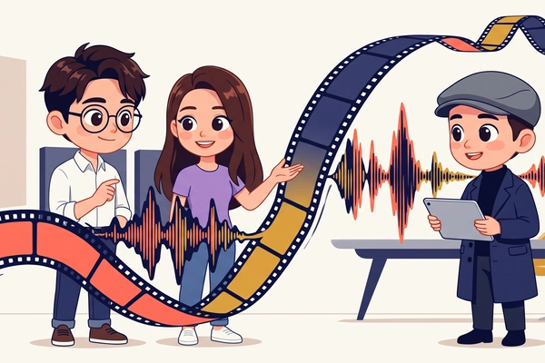 Hero banner illustration for "Sonilo raises $11M to sync AI music to video frame-by-frame"