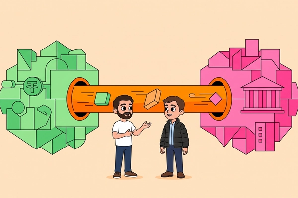 Hero banner illustration for "Trace Finance raises $32M to scale stablecoin payments"