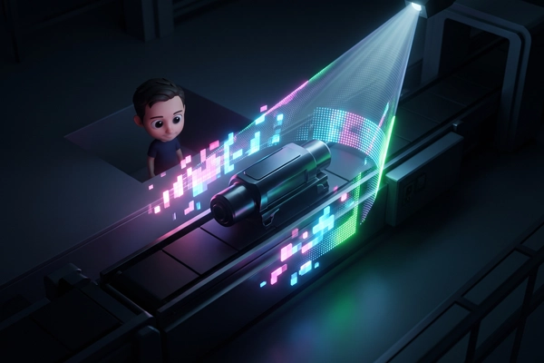 Hero banner illustration for "Almetra raises $19M to scale AI vision for factory floors"