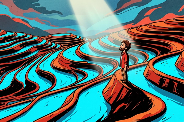 Hero banner illustration for "CarbonFarm raises $7.8M to scale rice emissions monitoring"
