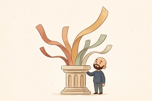 Hero banner illustration for "Affinity Labs raises $2M to build apps with creators"