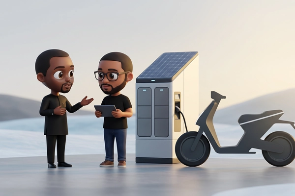 Hero banner illustration for "MAX extends Series B3 to $29M for African EV mobility"