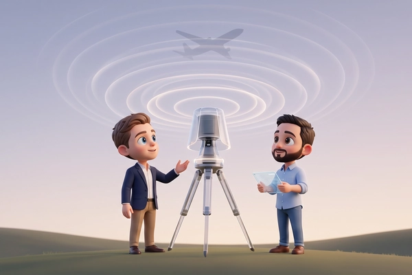 Hero banner illustration for "Austin Sensing raises $11M to detect airspace threats"