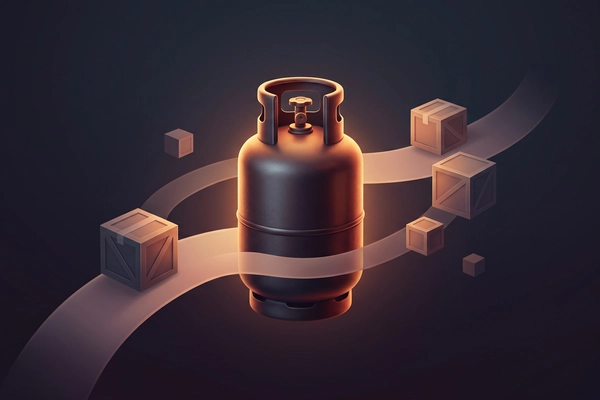 Hero banner illustration for "GoGas launches app to connect Nigerian LPG users and retailers"